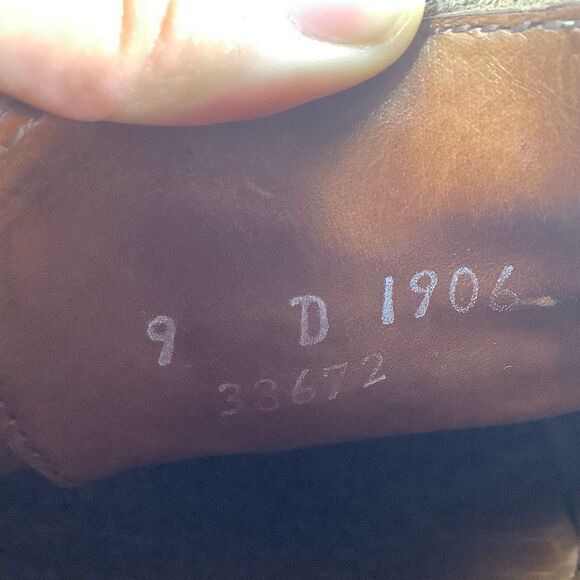 Allen Edmonds Clark Street Lace Up Oxford Men Dress Brown Leather Shoes 9 - Picture 10 of 10